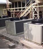 Application Tire Industry AHU DX 2 inch + CU 75 HP R407C 2 Unit